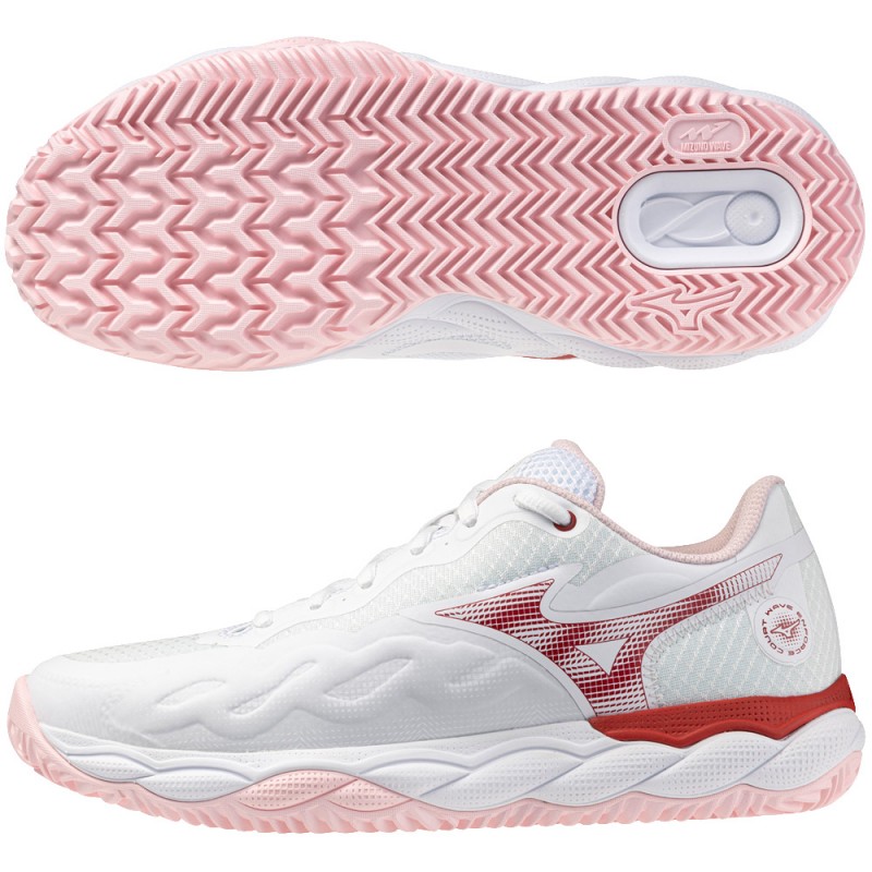 Mizuno Padelschuhe Wave Enforce Court CC white pinkesque 2026