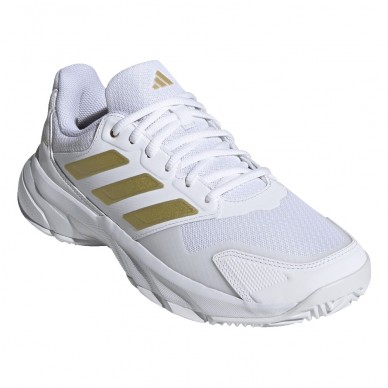 Adidas Padelschuhe Courtjam Control 3 W weiß gold 2026