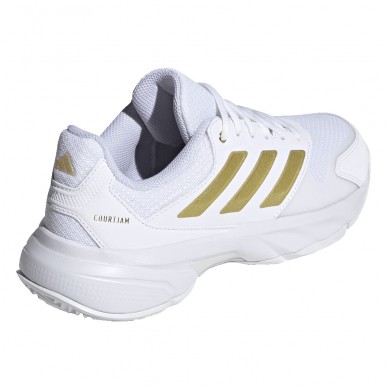 Adidas Padelschuhe Courtjam Control 3 W weiß gold 2026