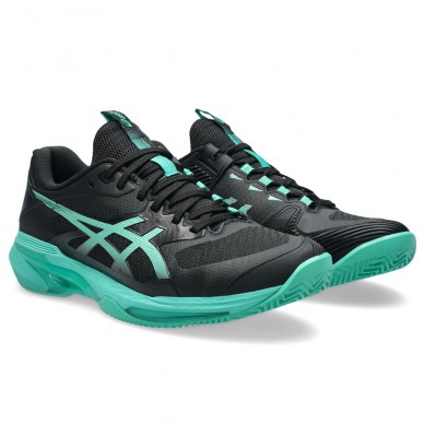 Asics Padelschuhe Solution Speed FF 4 Clay black aurora green 2026