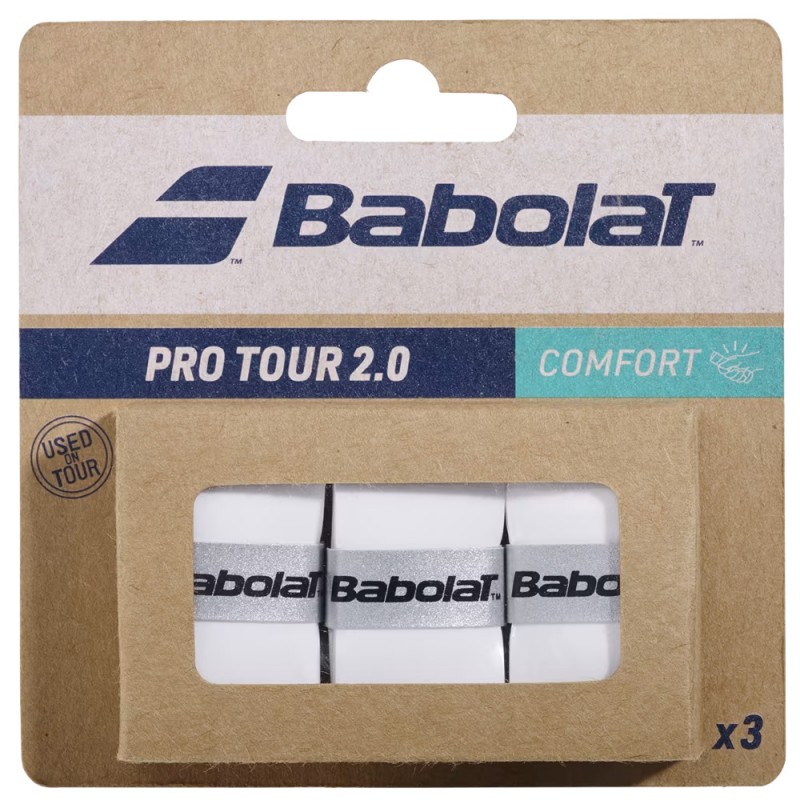 overgrips Babolat Pro Tour 2.0 X3 Weiß