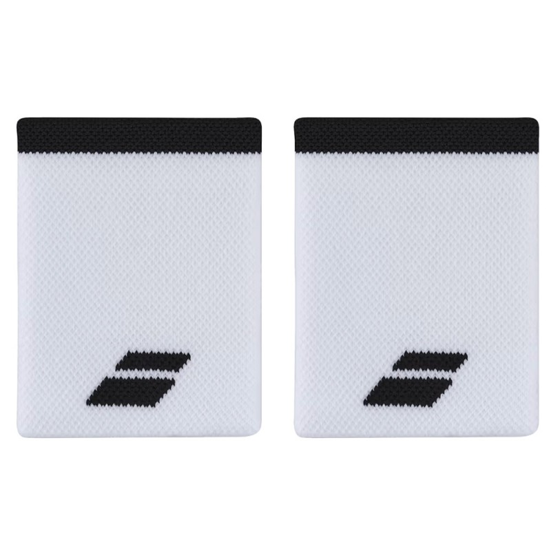 Muñequeras Babolat Logo Jumbo blancas