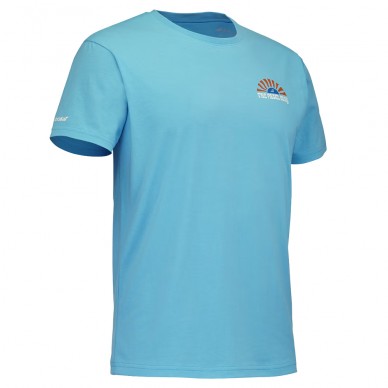 Babolat Perf Cotton Tee blaues T-Shirt