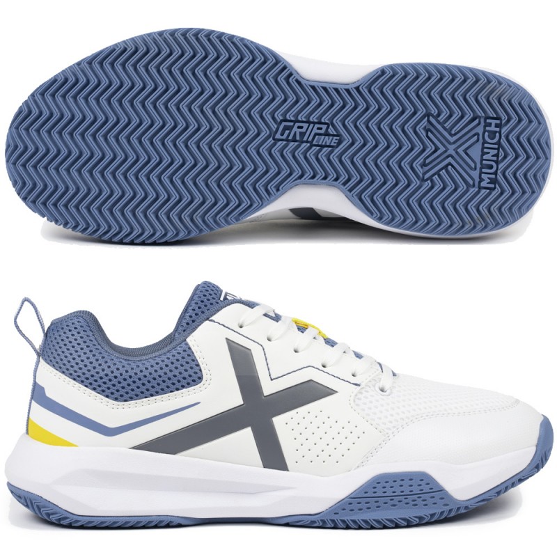 Munich Padelschuhe Focus 04 white blue 2026