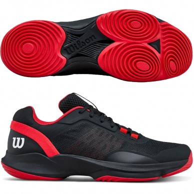 Wilson Padelschuhe Hurakn Pro V2 black red 2026