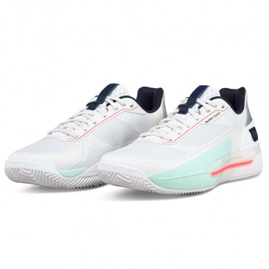 Wilson Padelschuhe Rush Tour 5 Clay weiß bay blue 2026