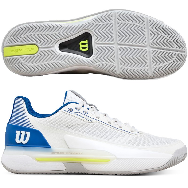 Wilson Padelschuhe Rush Tour 5 weiß diva blau 2026