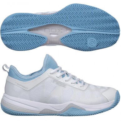 Nox Padelschuhe Nerbo white dusk blue 2026