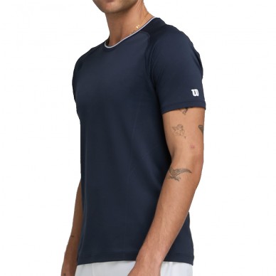 Wilson Team Seamless Crew T-Shirt navyblau