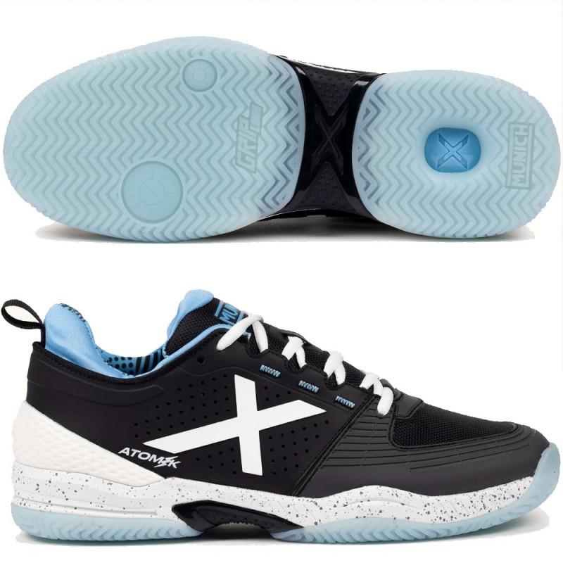 Munich Padelschuhe Atomik 51 black light blue 2026
