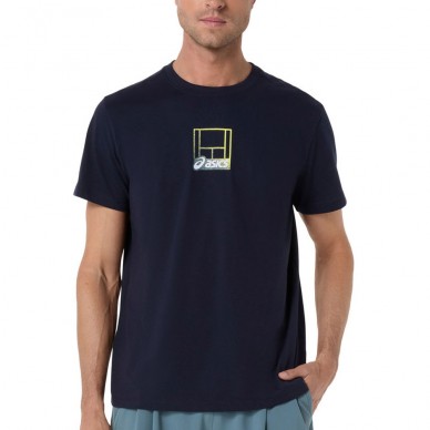 Asics Court Core Graphic TEE blaues T-Shirt