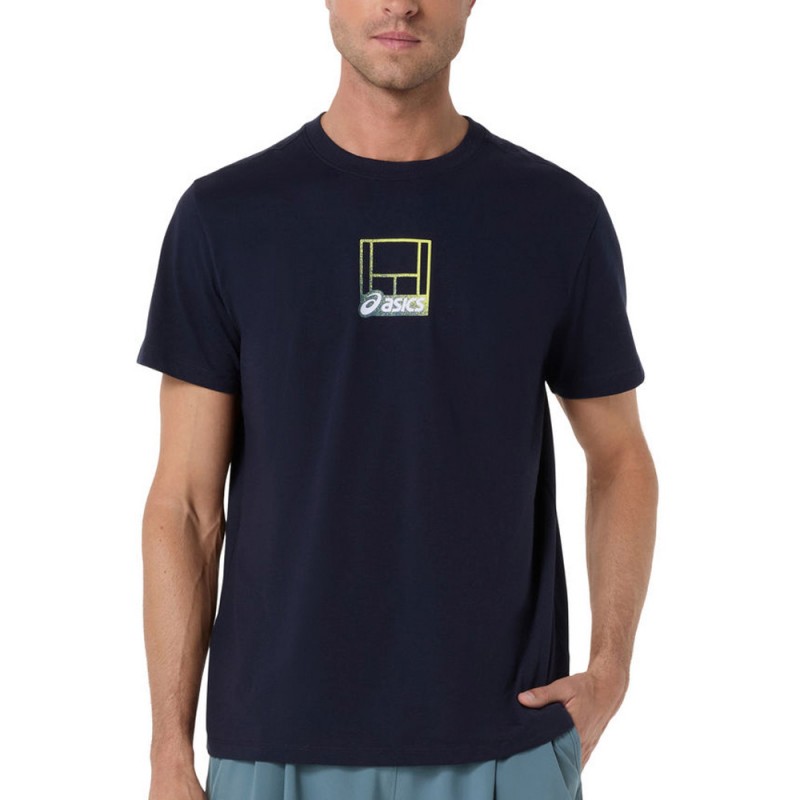 Asics Court Core Graphic TEE blaues T-Shirt