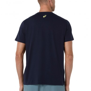 Asics Court Core Graphic TEE blaues T-Shirt