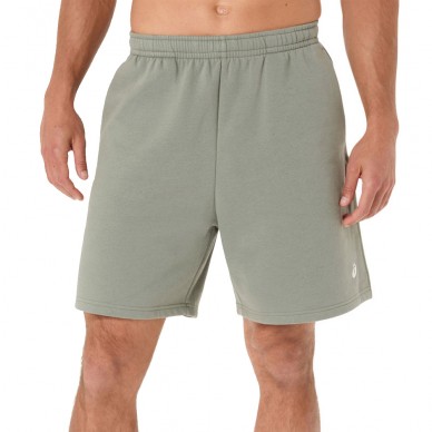 Asics Fleece Relaxed 7IN Short in Salbei Grün
