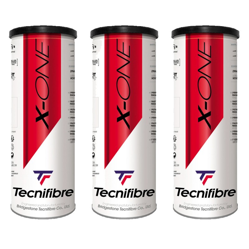 Pack 3 Dosen Bälle Tecnifibre X-One