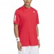 Adidas Club 3STR T-Shirt Rubinrot