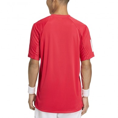 Adidas Club 3STR T-Shirt Rubinrot