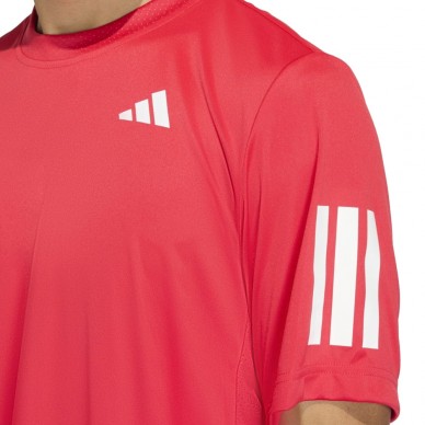 Adidas Club 3STR T-Shirt Rubinrot