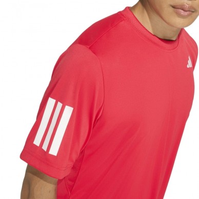 Adidas Club 3STR T-Shirt Rubinrot