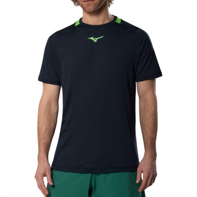 Mizuno Tennis Tee schwarzes T-Shirt