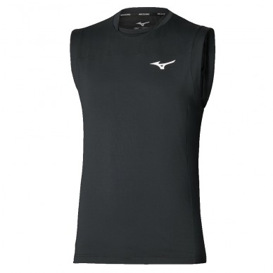 Mizuno Tennis Shadow schwarzes T-Shirt