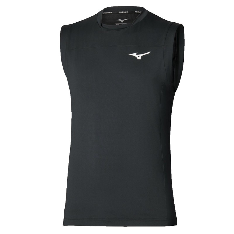 Mizuno Tennis Shadow schwarzes T-Shirt