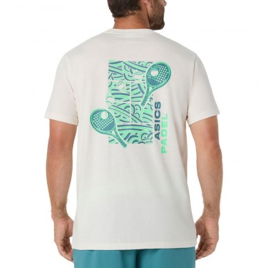 Asics Court Graphic SS Top weißes T-Shirt