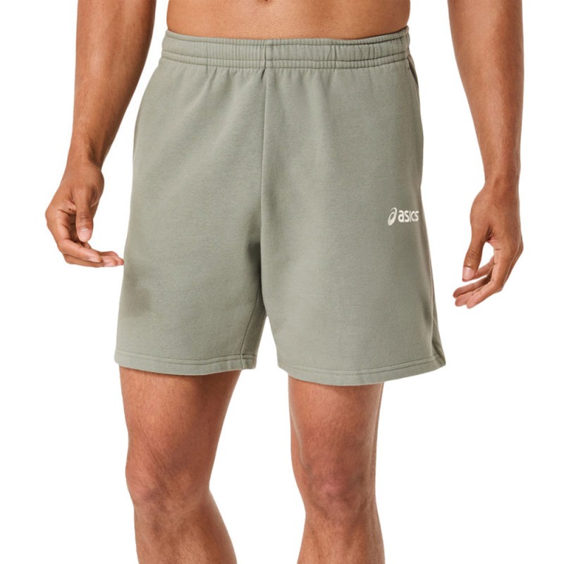 Asics Logo Fleece Short 7IN salvia grün