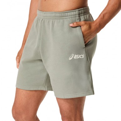 Asics Logo Fleece Short 7IN salvia grün
