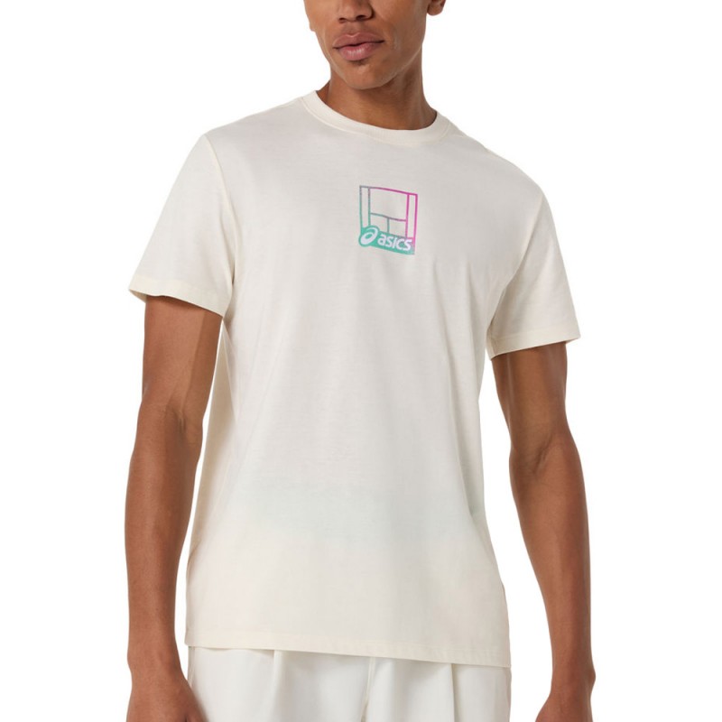 Asics Court Core Graphic TEE weißes T-Shirt
