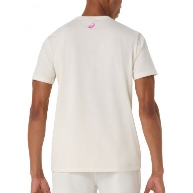 Asics Court Core Graphic TEE weißes T-Shirt