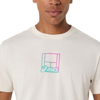 Asics Court Core Graphic TEE weißes T-Shirt
