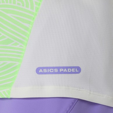 Asics Court All Over Print SS Top T-Shirt grün weiß