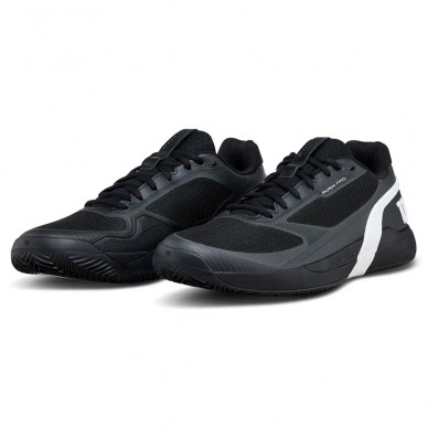 Wilson Padelschuhe Rush Pro 5 Clay black white 2026