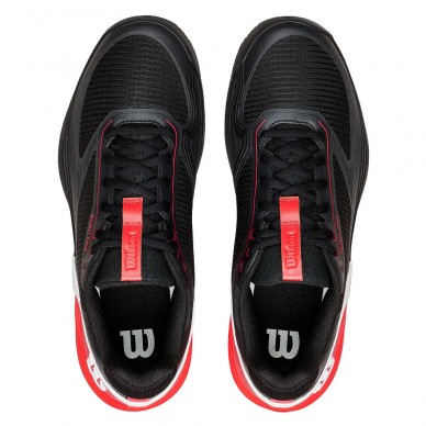 Wilson Padelschuhe Rush Pro 5 Clay black red 2026