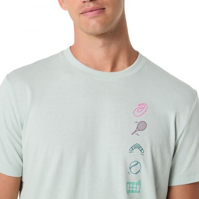 Asics Game Seasonal Graphic Tee hellgrün
