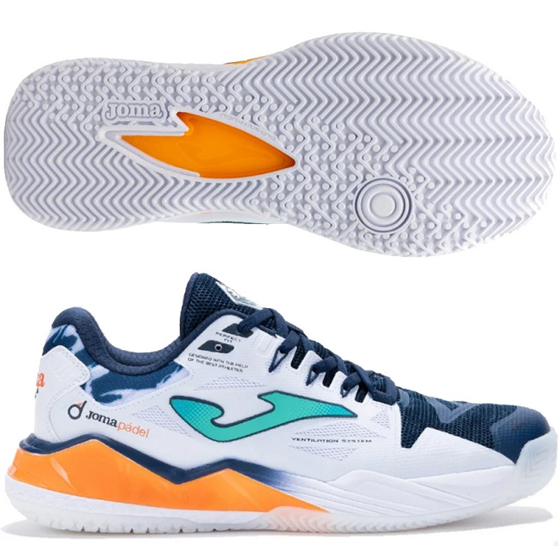 Joma Padelschuhe Spin Men 2632 white blue 2026