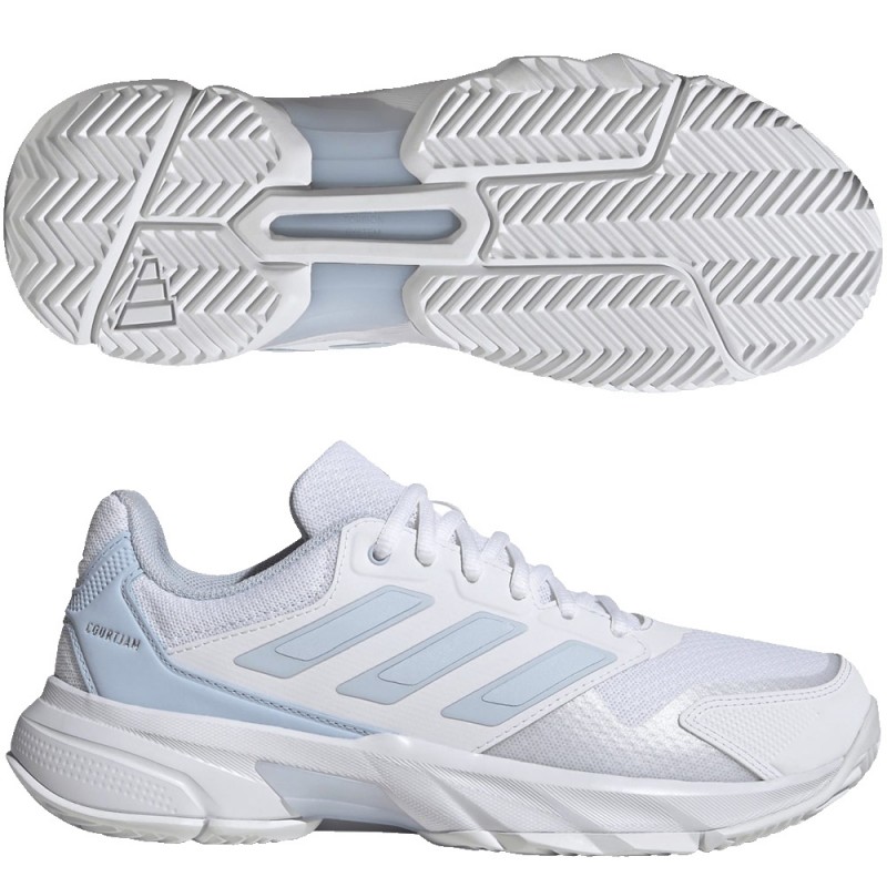 Adidas Padelschuhe Courtjam Control 3 W crystal white silver 2026
