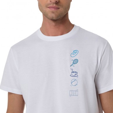 Asics Game Seasonal Gracphic Tee T-Shirt weiß
