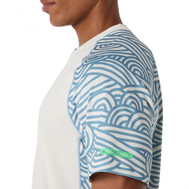 Asics Court All Over Print SS Top T-Shirt weiß