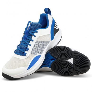 Wilson Padelschuhe Hurakn Pro V2 white deja vu blue 2025