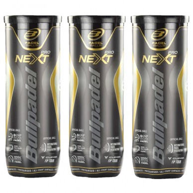 Pack 3 Dosen Bullpadel FIP Next Pro Bälle