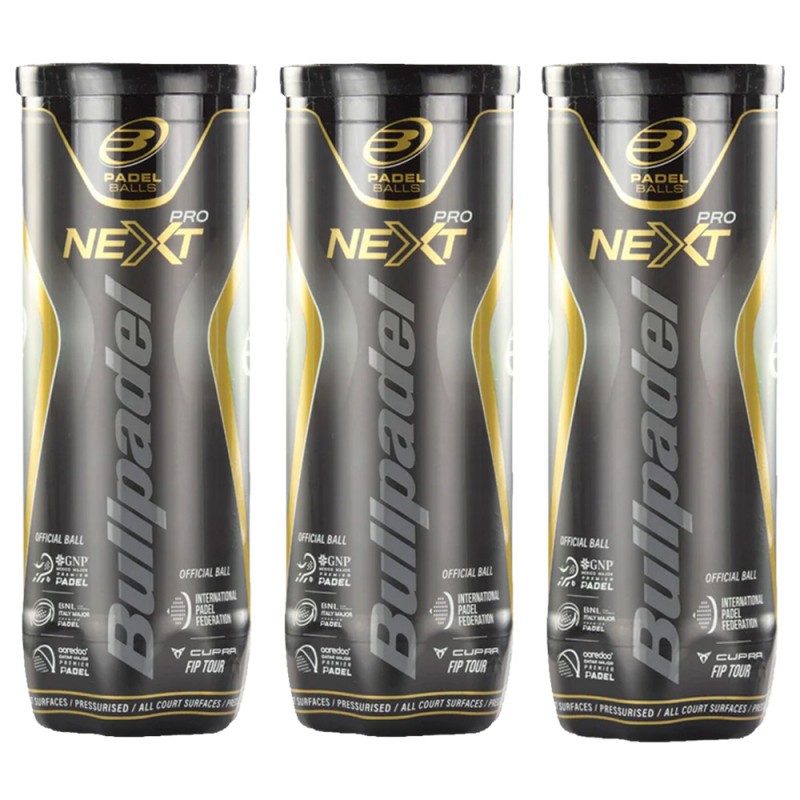Pack 3 Dosen Bullpadel FIP Next Pro Bälle