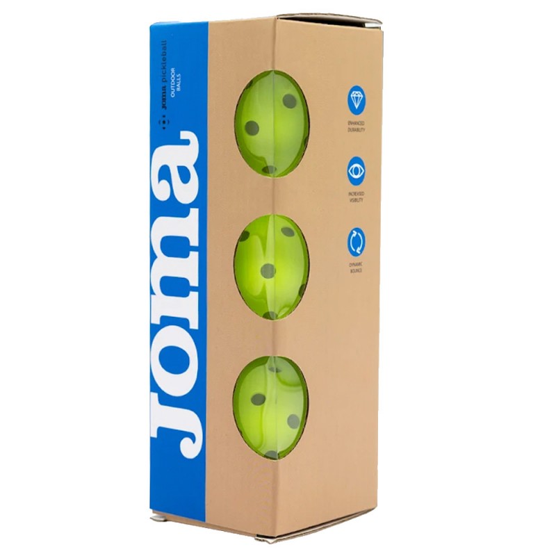 Joma Pickleballballen Bälle fluoreszierendes Gelb