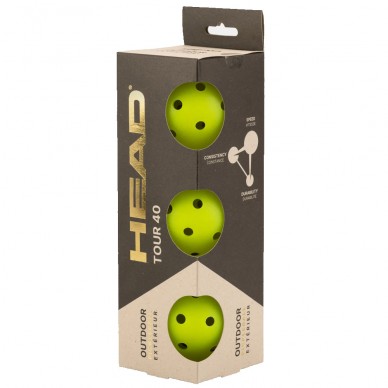 Head Pickleballballen 3B Tour 40 gelbe Bälle