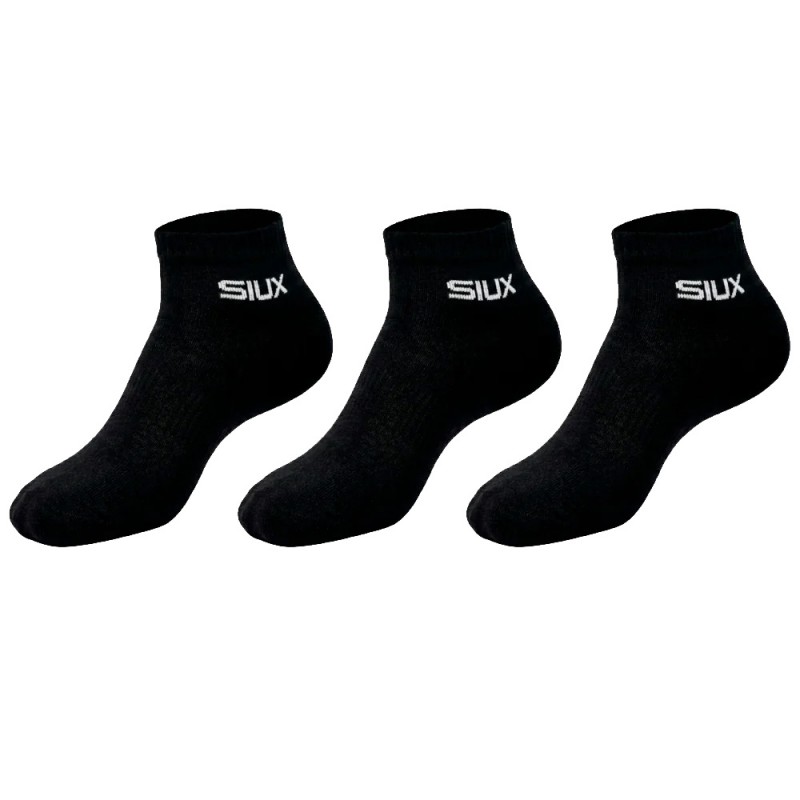 Siux Basic kurze Socken Pack 3u schwarz