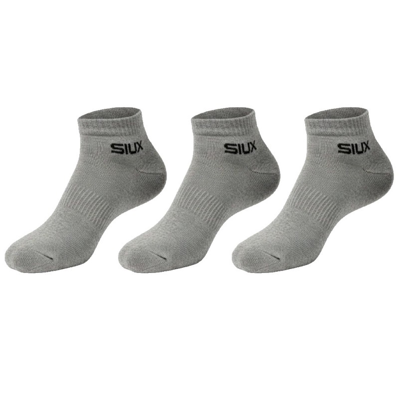 Siux Socken Basic kurze Pack 3er grau