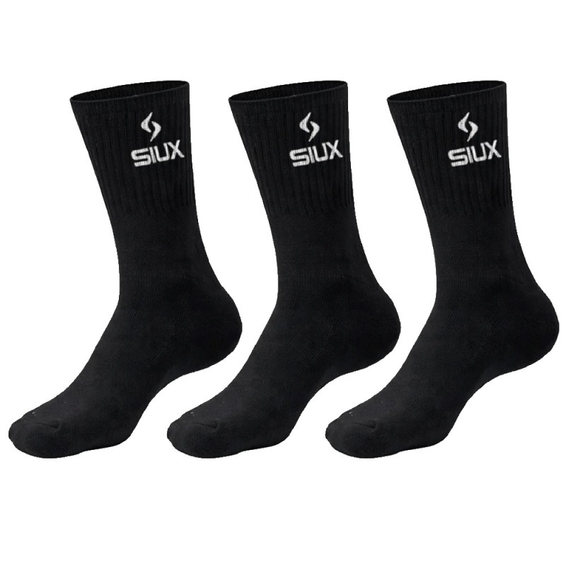 Socken Siux Basic hohe Pack 3 Stück schwarz