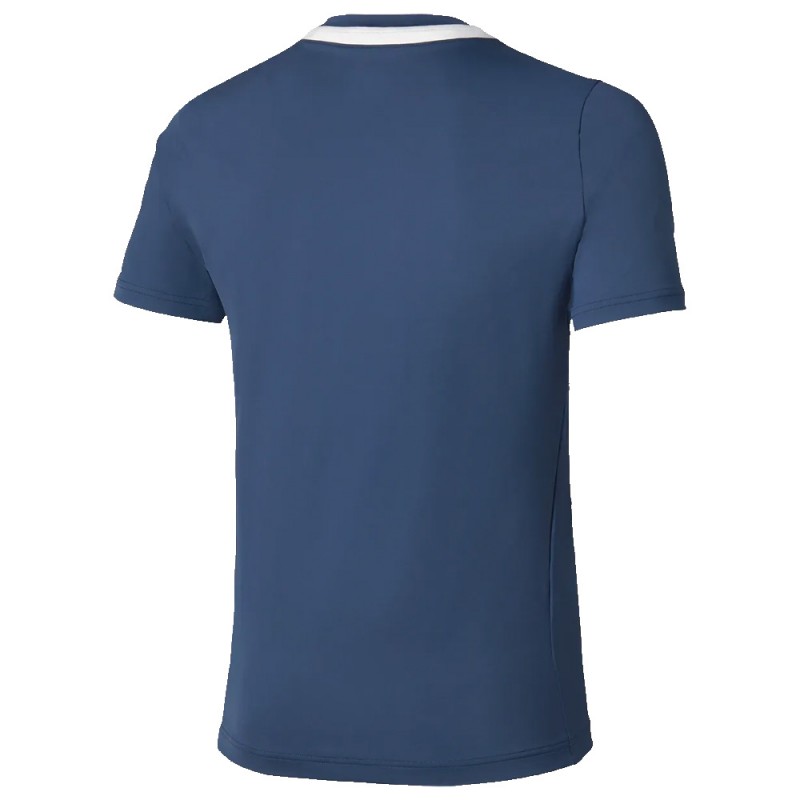 Mizuno Tennis Tee blaues T-Shirt