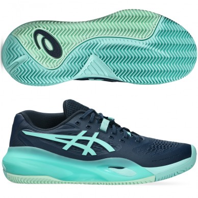 Asics Padelschuhe Gel Resolution X Clay night sky illuminate mint 2026